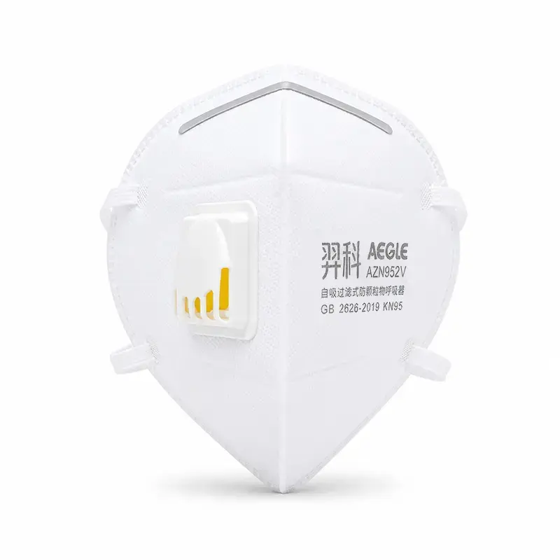 KN95头戴式折叠型带阀口罩